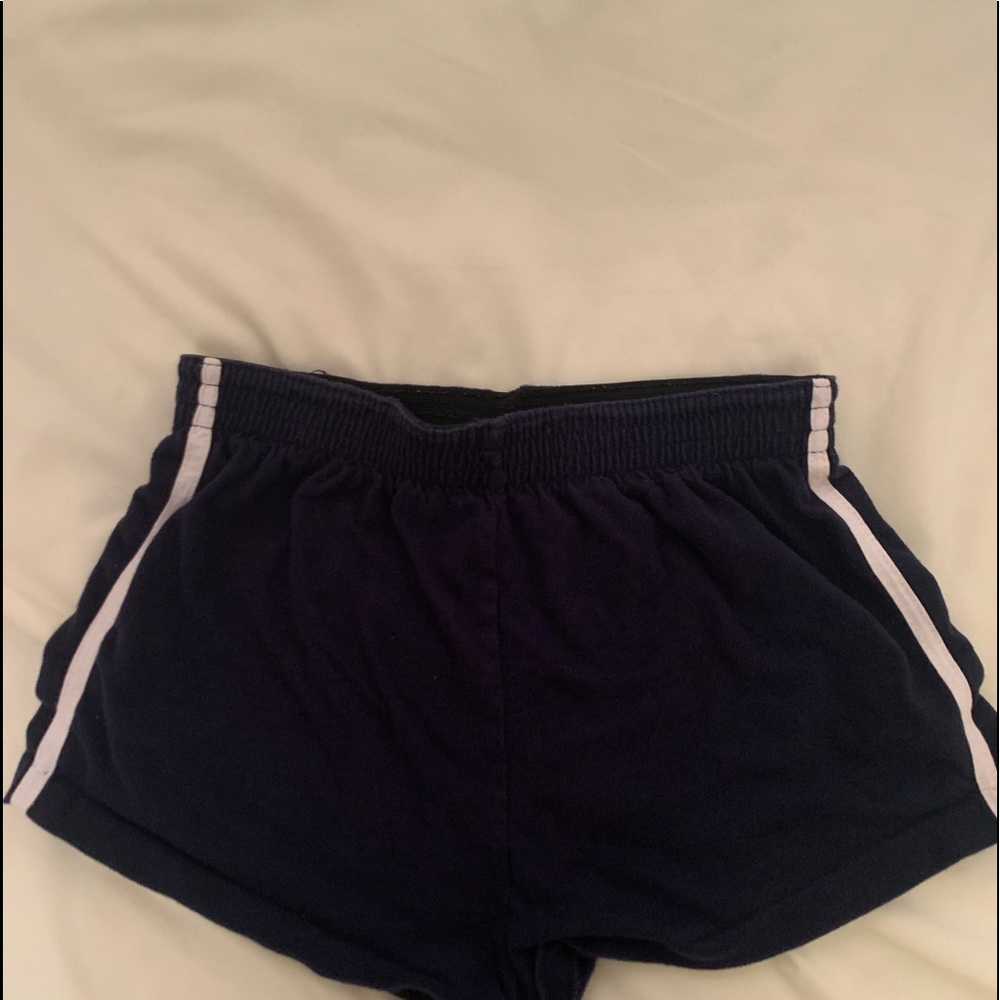 navy blue stripped brandy melville shorts